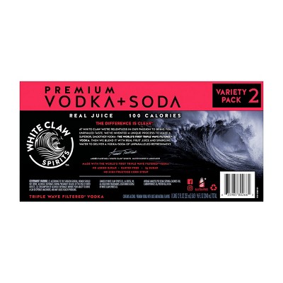 White Claw Spirits Vodka Soda Variety #2 - 8pk/355ml Cans