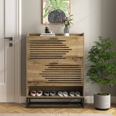 Hommoo 20 Pair Flip Down Shoe Storage
