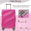 ModernLuxe 3-Piece Luggage Set, 20"/24"/28" Lightweight ABS Suitcases with Spinner Wheels, TSA Lock, Carry-on & Checked Travel Luggage - 4 of 4