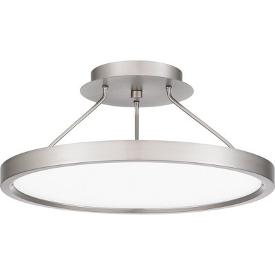 Quoizel Lighting Outskirts 1 - Light Semi-Flush Mount in  Brushed Nickel