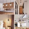 CityFurn 1-Light Globe Glass Pendant Light for Dining Room (Set of 2) - 3 of 4