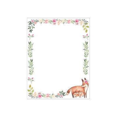 Great Papers Fancy Foxes Letterhead Multicolor 50/Pack (2023061)