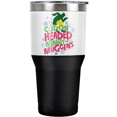Elf Cotton-Headed Ninny-Muggins Steel Tumbler 30oz Coffee Travel Mug