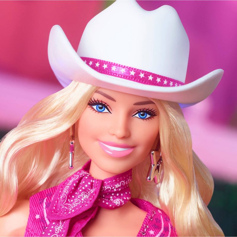 Barbie: The Movie Collectible Doll Margot Robbie as Barbie in Pink Western Outfit (Target Exclusive), 3 of 10