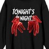 Dexter Tonight’s The Night Women’s Black Crew Neck Sweatshirt - 2 of 4