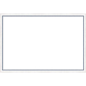 Amanti Art Morgan White Blue Framed Dry Erase Magnetic Board - 1 of 4