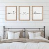 Set of 3 Framed Farmhouse Sweet Dreams Sign 11x14 Above Bed Wall Decor Bedroom Wood Signs Brown - 3 of 4