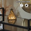 Karl Home Black Rattan Bar Table With Wheels - 3 of 4