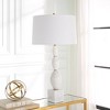 Uttermost Regalia White Marble Table Lamp – 31.25"H x 16"W x 16"D, Beaded Marble Base with Antique Brass Accents & White Linen Shade - 2 of 4