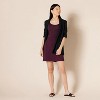 Women's Ponte A-Line Mini Skirt - Pull-On Stretch Fit for Effortless Style Burgundy - 4 of 4