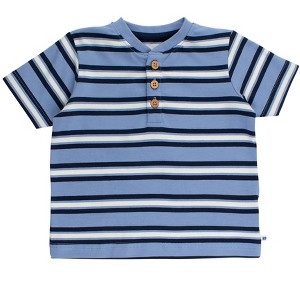 RuggedButts Toddler Boys Short Sleeve Knit Henley - 1 of 4