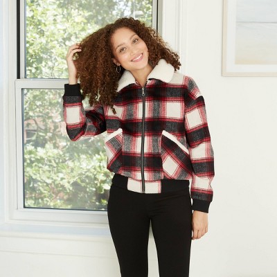 women's sherpa jacket target