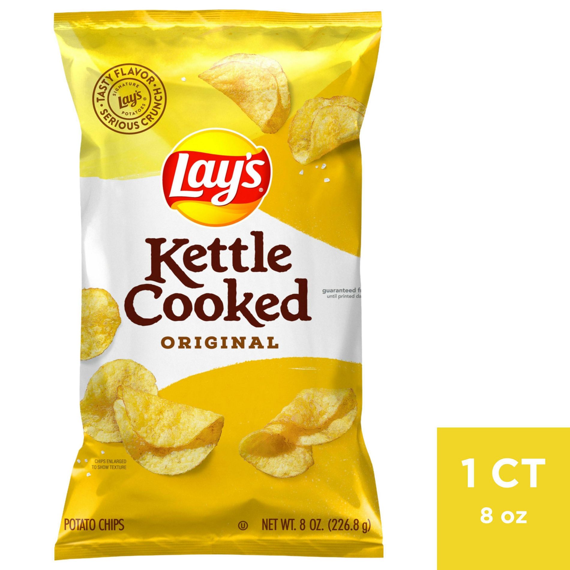 Lay's Kettle Cooked Original Potato Chips - 8oz