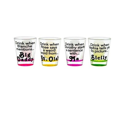 Just Funky The Golden Girls Shot Glasses Set of 4, image 3 of 7 slides