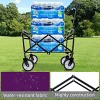 Racxily Strap Collapsible Foldable Wagon Cart, with Strapping System, Utility Lightweight Wagon, Beach Wagons, Supports 225lbs, - 3 of 4