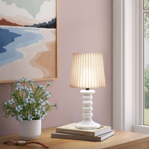 Mini Stick Table Lamp with Pleated Shade - Room Essentials™ - 1 of 4