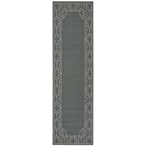 Oriental Weavers Marina 1247X Grey/ Ivory Indoor/Outdoor Area Rug - 2'3" x 7'6" - 1 of 2