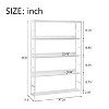 68.9'' 5-Tier Home Office Bookcase Open Bookshelf Storage Large 5 Shelf Bookshelf Simple style bookshelf Furniture with Metal Frame -The Pop Home - 3 of 4