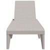 vidaXL Sun Lounger Cappuccino 73.2"x23.6"x11.4" PP - 4 of 4