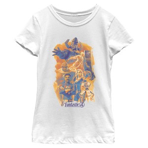 Girls The Fantastic Four: First Steps Main Characters Art T Shirt - 1 of 4