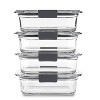 Rubbermaid 8pc Brilliance Glass Food Storage Container Set - image 3 of 4