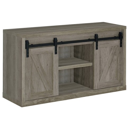 Barn door deals tv stand target