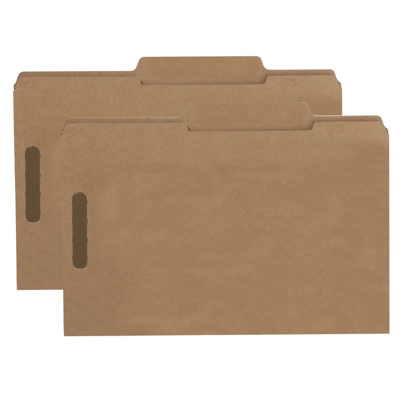 Smead Fastener File Folder, 2 Fasteners, Reinforced  2/5-Cut Tab  Right Of Center Position, Legal Size, Kraft, 50 per Box (19880), 5 of 10