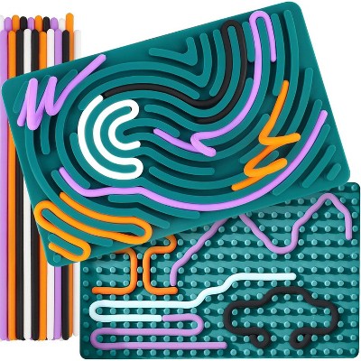 Sensory Activity Board Silicone Fidget Toy for Kids 8-12 | Quiet Classroom Toy for Autism, ADHD, and Calming Activities (Size 1)