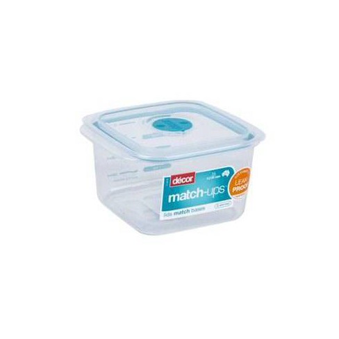 Decor Match Ups Teal Square Realseal Food Storage Container Target