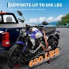 Heavy Duty Motorcycle Hitch Carrier, Capacity Aluminum Dirt Bike Hauler with Ramp - 4 of 4