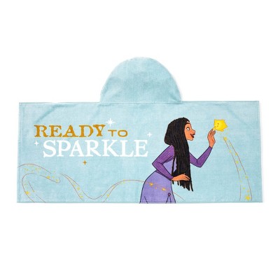 Disney Wish Kids&#39; Hooded Towel Blue/Purple_3