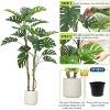 coucheta Artificial Monstera Deliciosa Plant - Large Fake Cheese Plant with Realistic Leaves & Sturdy Ceramic Pot - 4 of 4