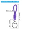 Unique Bargains Braided Wrist ID Cards Keychain Wallets Badge Lanyard with Hook 2 Pcs - 2 of 4