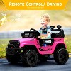 coucheta 12V Kids Ride on Truck Car with Parent Remote Control, Electric Off-Road Toy Car with Bluetooth, 3 Speed Mode and LED Lights,Battery Powered - 4 of 4
