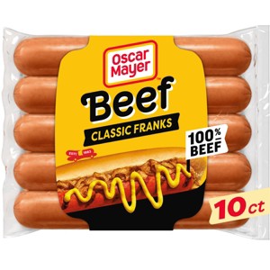 Oscar Mayer Original Classic Beef Franks Hot Dogs - 15oz/10ct - 1 of 4