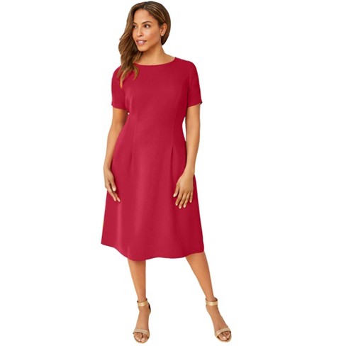 Jessica London Women's Plus Size Linen Fit & Flare Dress : Target