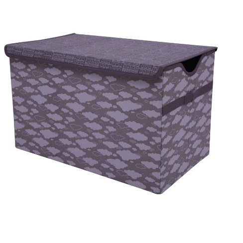 Bacati - Clouds In The City White/gray Storage Toy Chest : Target