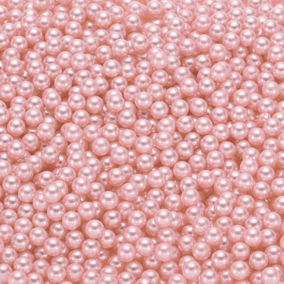 Unique Bargains No Hole ABS Round Faux Pearl for Vase Fillers DIY Home Decoration 2500 Pcs