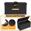 Gulches 230 Gallon Large Outdoor Storage  Deck Box for Patio Furniture, Outdoor Cushions, Garden Tools, Sports/Pools , Waterproof , Black - 4 of 4