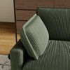 NicBex Modular Corduroy Sectional Sofa,Deep Seat Couch with 4 Pillows for Living Room,Apartment,Office,Green - 4 of 4