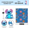 NBA Spin Stitch Hugger Pillow & Silk Touch Throw Blanket Set 40x50 Inches - 4 of 4