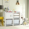 Costway Kids Toy Storage Organizer Toddler Playroom Furniture w/ Plastic Bins Cabinet - 2 of 4