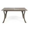Osparple Outdoor Dining Table,Square/Rectangular Patio Table with Acacia Wood Top for 3-4 Person - 4 of 4