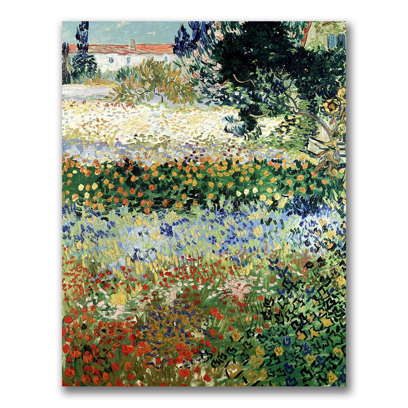 Vincent Van Gogh Garden in Bloom Outdoor Canvas Art, 1 of 3