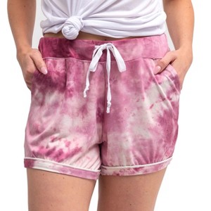 Hello Mello Women's Tie Dye Lounge Pajama Shorts - 1 of 4