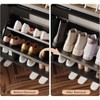 Shoe Cabinet with 4 Flip Drawers, Hidden Shoe Storage Organizer with Open Shelf, Freestanding Shoe Rack - 3 of 4