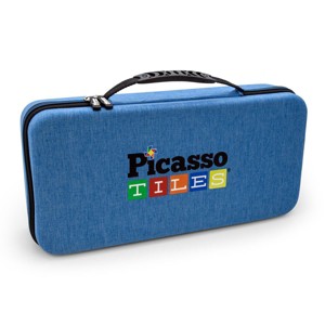 PICASSO-TILES Magnetic Tiles Carrying Case for Kids, Construction STEM Building Blocks Educational Toy - 1 of 4