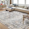 Vintage Area Rugs for Living Room, Washable Carpet Indoor Non Slip Large Area Rugs, Soft Low Pile Rug Foldable Floor Rug - 4 of 4