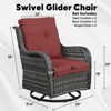 Gymojoy Outdoor Swivel Patio Chairs All-Weather Patio Swivel Glider Chairs Set of 2 - 2 of 4