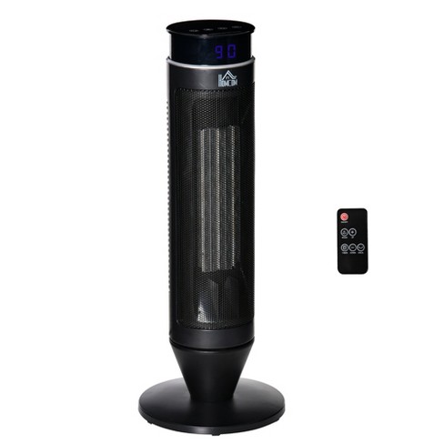 Homcom 2-in-1 Tower Heater, Indoor Electric Space Heater With Oscillation, Remote  Control, 8h Timer, Three Heating Modes(high, Low, Fan), 750w/1500w : Target